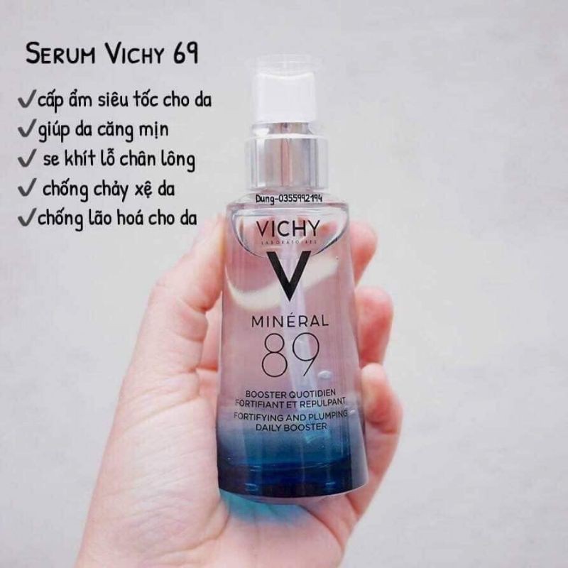 [100% CHÍNH HÃNG] SERUM VICHY MINERAL 89 (50ML) - DƯỠNG CHẤT KHOÁNG CÔ ĐẶC CỦA PHÁP