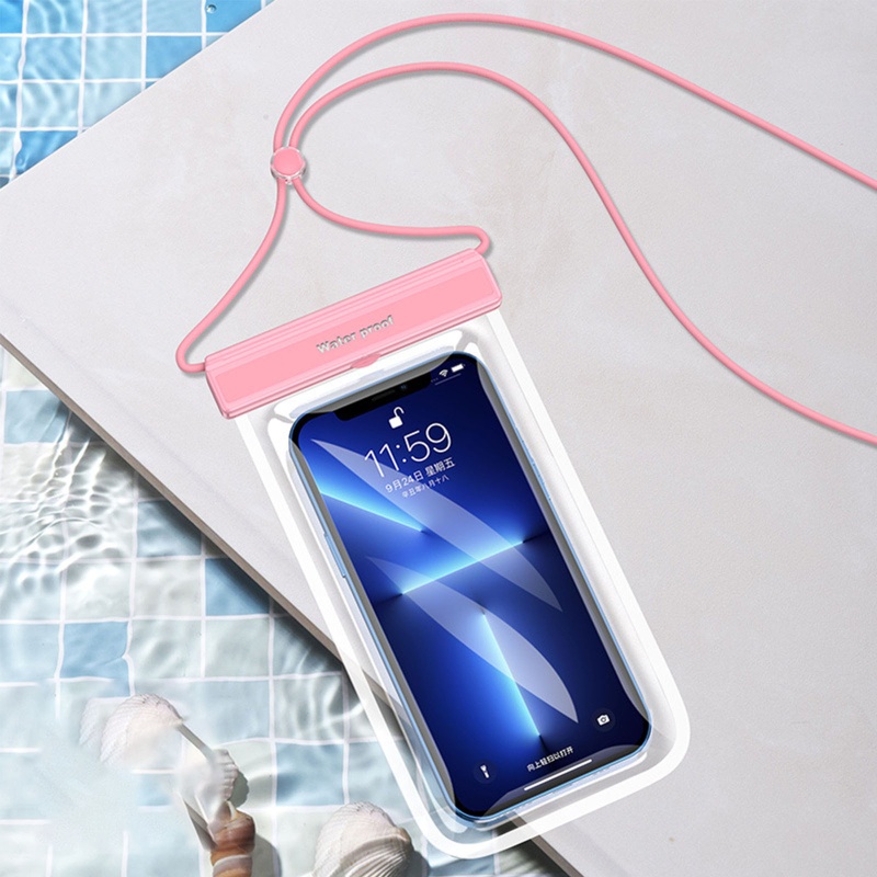 Túi Đựng Điện Thoại Trong Suốt Chống Nước Khô Thoáng Tiện Dụng