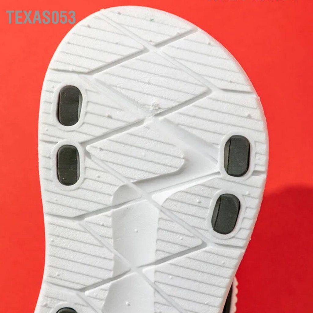 Texas053 Boy Sandal Phòng chống Trượt Bãi biển Mềm mại Mở Toe Hook Loop Trẻ em phẳng cho trẻ