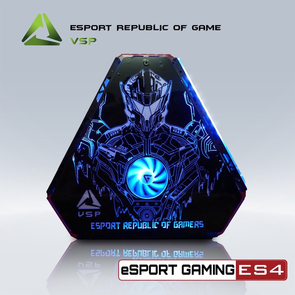 VỎ MÁY TÍNH VSP ESPORT GAMING E-ROG ES4 ( MÀU ĐỎ ĐEN )
