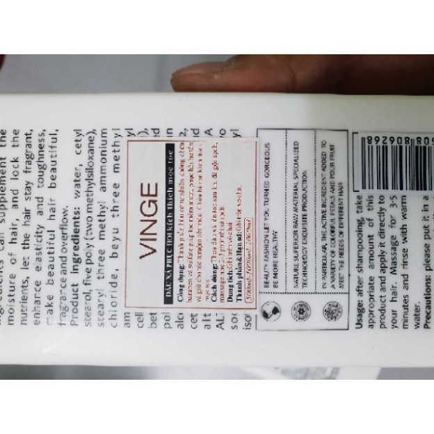 ✅[CHÍNH HÃNG] Cặp dầu gội xả vinge collagen 1000ml siêu mượt, lưu hương lâu. Mùi argan rất thơm.