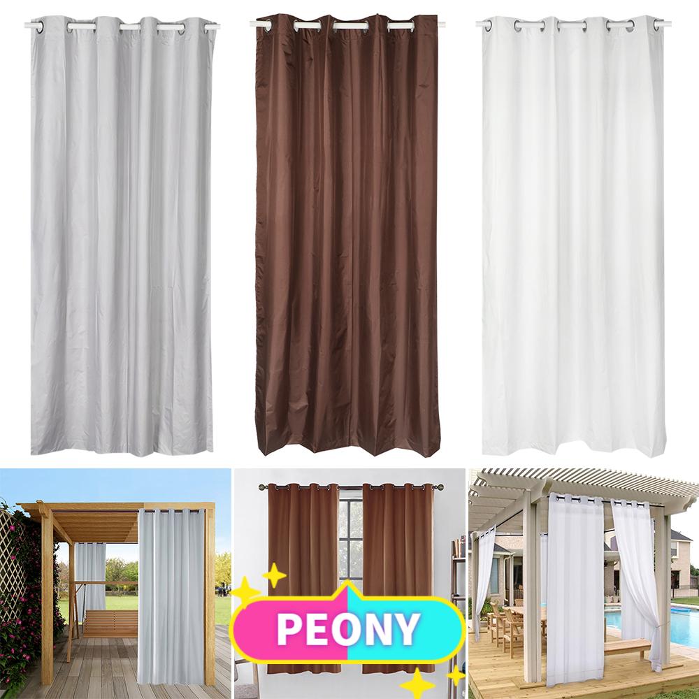 Rèm Cửa Cách Nhiệt Chống Thấm Nước Màu Trơn Trang Trí Nhà Cửa