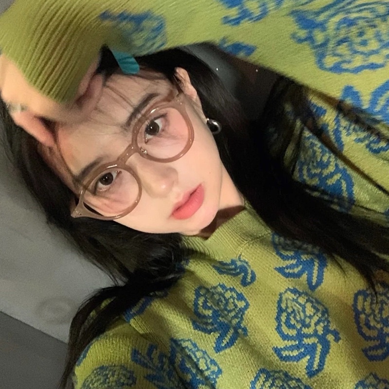 Gọng giả cận, Gọng kính cận trà sữa hot hit chick chok J2010 chống ánh sáng xanh, UV400 Jolie eyewear