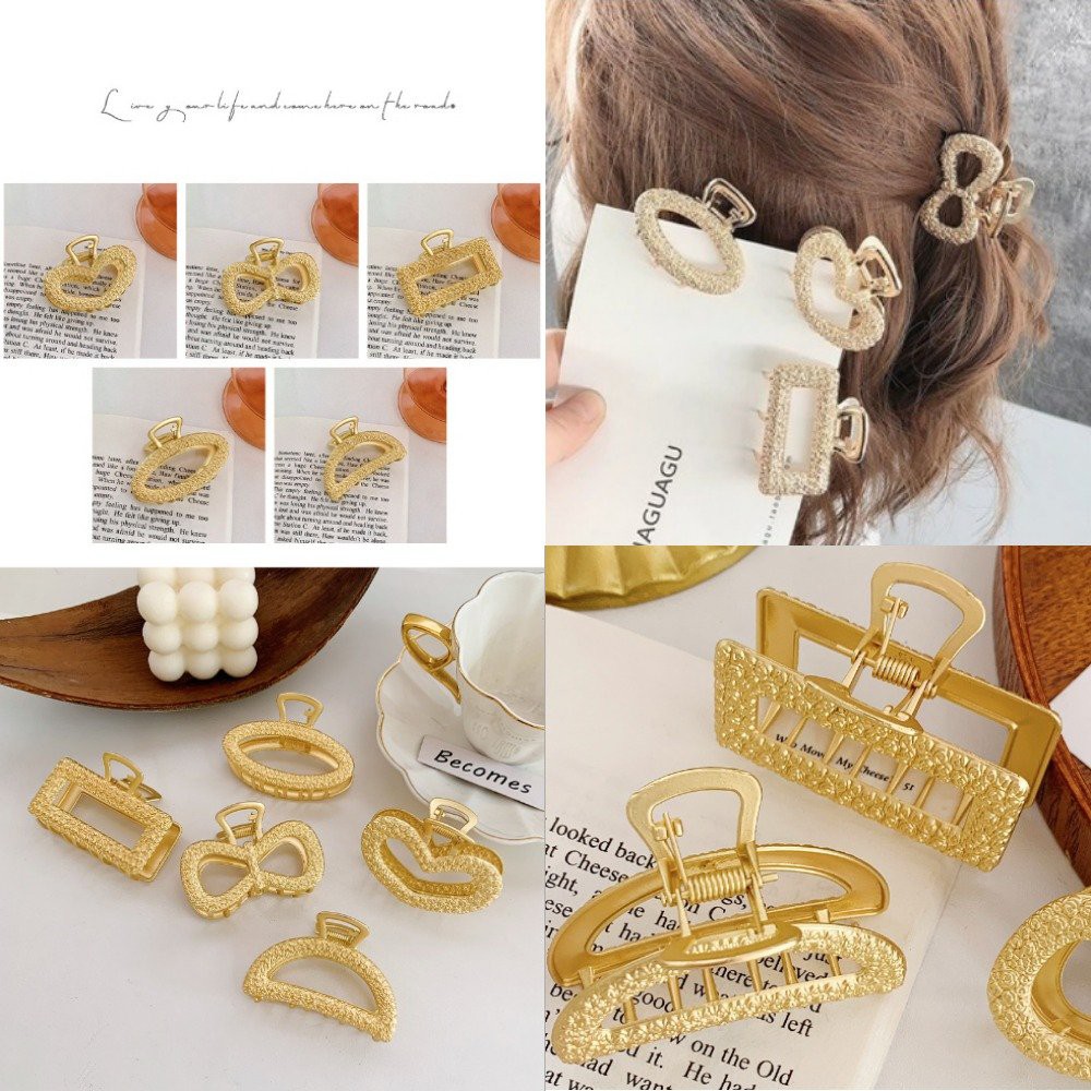 Kẹp tóc càng cua nhiều kiểu tùy chọn xinh xắn phong cách hàn quốc cho nữ