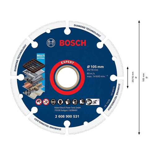 Đĩa cắt sắt kim cương Bosch 100x20/16mm