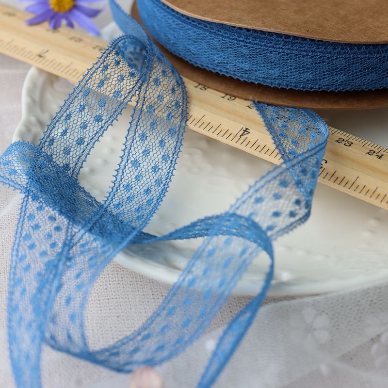 Dây ruy băng in họa tiết chấm mi dùng làm đồ thủ công / may vá diy