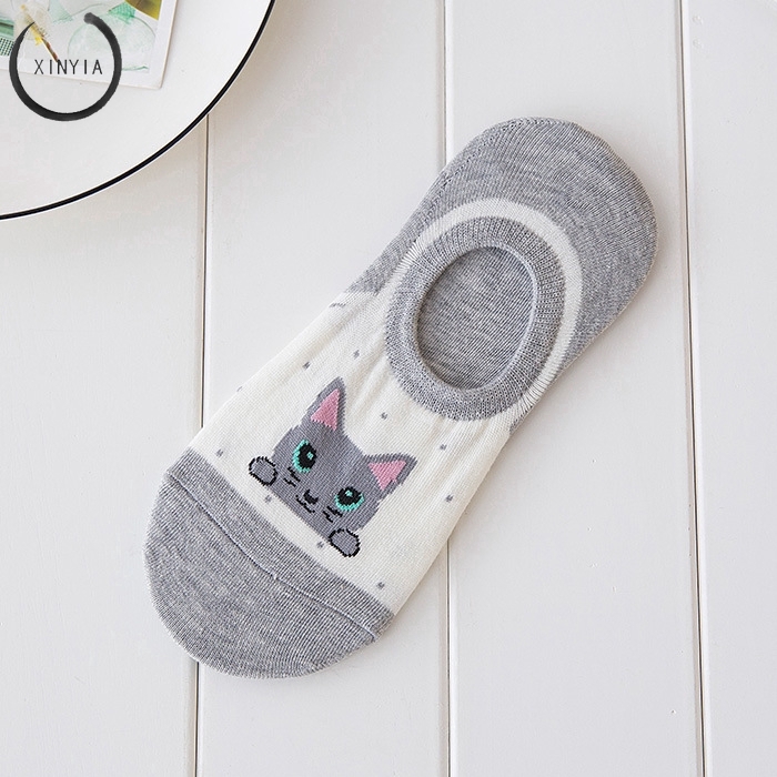Cartoon animated spring and summer boat socks