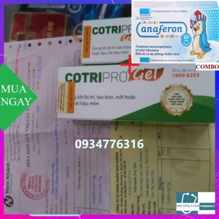 Combo Chim cánh cụt Nga+ COMBO VIÊN UỐNG + GEL BÔI CO BÚI TRĨ GIẢM ĐAU RÁT HẬU MÔN COTRIPRO