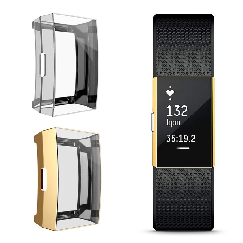 Vỏ Tpu Trong Suốt Bảo Vệ Màn Hình Đồng Hồ Thông Minh Fitbit Charge 2 / Charge 3