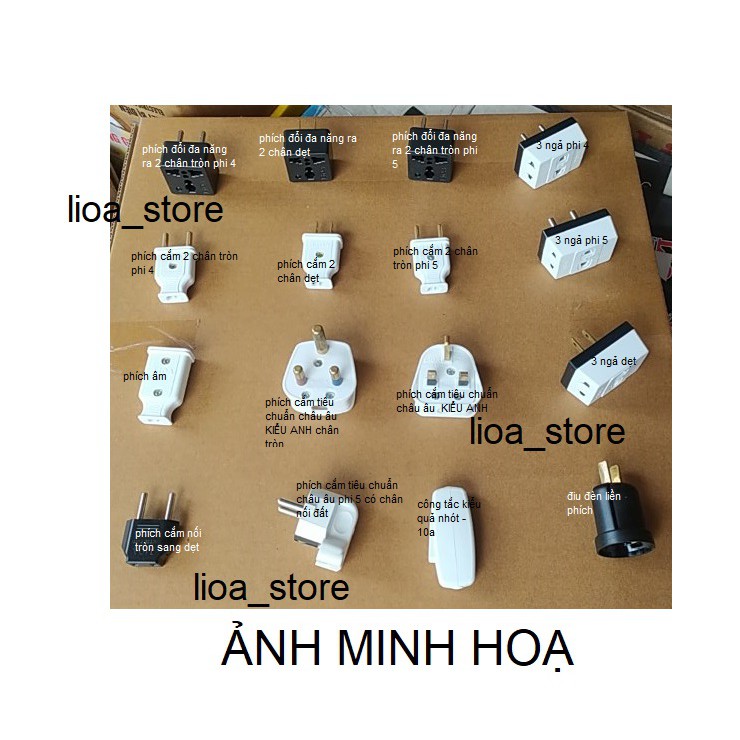 BỘ 3 PHÍCH CẮM NỐI ÂM LiOA.