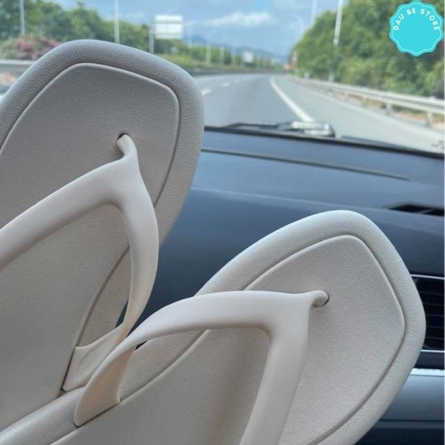 DÉP TÔNG XỎ NGÓN MÀU TRƠN ULZZANG TREND- DÉP KẸP ĐẾ BẰNG MŨI VUÔNG ĐI BIỂN THỜI TRANG NỮ CHỐNG TRƠN TRƯỢT - DAUBE - D031