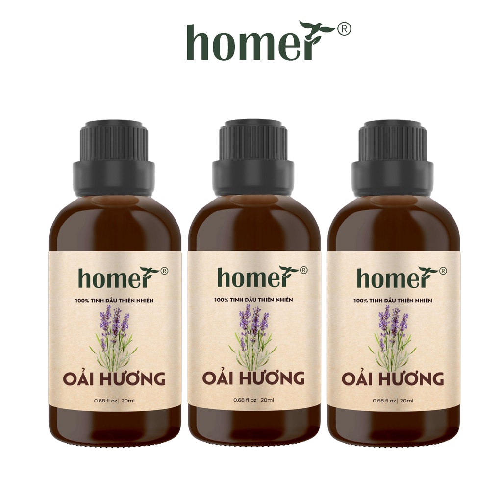 Combo 3 tinh dầu Oải Hương Homer 20ml/chai