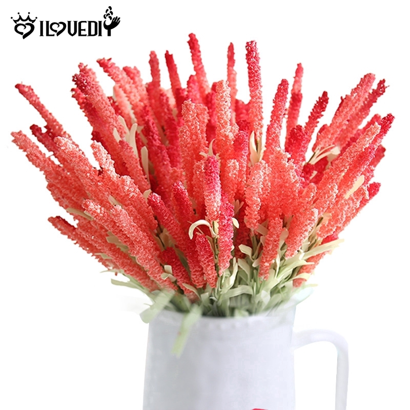 [DS] Bó 12 Đầu Hoa Oải Hương Giả Bằng Lụa Dùng Trang Trí