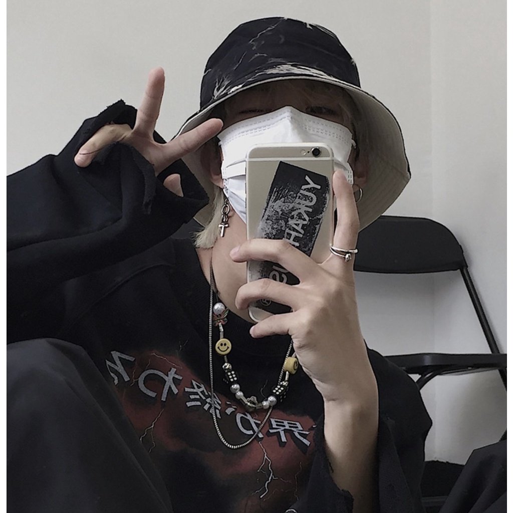 Mũ tai bèo MG STUDIO nhuộm màu loang hai màu thời trang