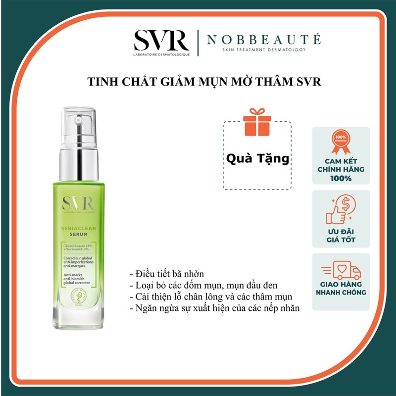 [Hàng Chính Hãng] Tinh chất giảm mụn mờ thâm Sebiaclear Serum