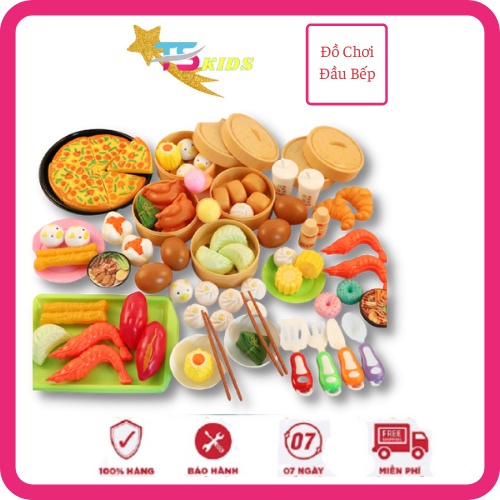 Bộ đồ chơi nấu ăn nhà bếp cho bé gái 88 chi tiết, nhựa nguyên sinh an toàn Mã TS12 - TS Kids