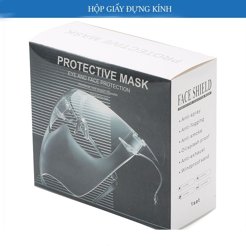 Face Shield - Kính Nhám Chống Giọt Bắn , Kính Chắn Giọt Bắn Cao Cấp Cho Người Lớn