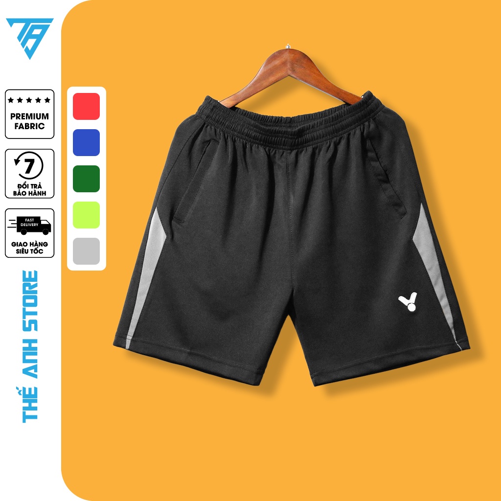 Quần đùi nam thể thao tập gym phối màu cao cấp, dễ mặc, dễ vận động TA.VIC.01