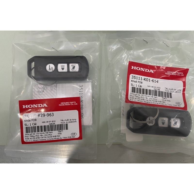 khóa Remote FOB xe máy sh mode 2013-2023 smartkey honda