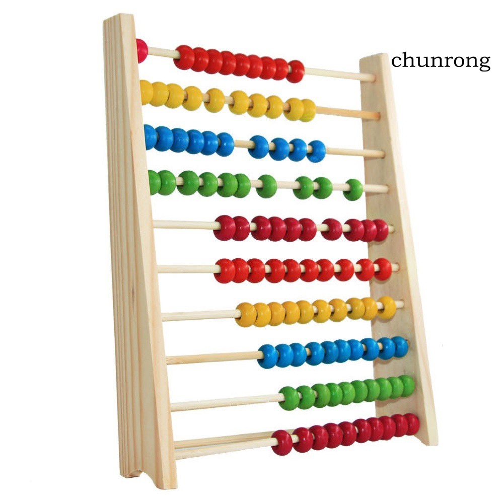 Bảng Tính 10 Hàng Bằng Gỗ Cho Bé Tập Đếm