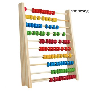 Bảng tính 10 hàng bằng gỗ cho bé tập đếm