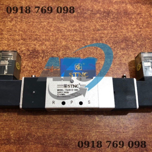 Van điện từ khí nén 5 3 2 đầu coil stnc tg3512-06c, tg3522-08c, tg3532-10c - ảnh sản phẩm 1