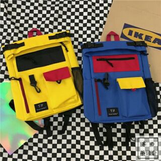 (ORDER)  balo nhiều màu ulzzang balo vuông nhiều màu