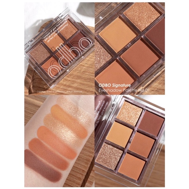 Phấn Mắt Odbo Signature 6 Ô