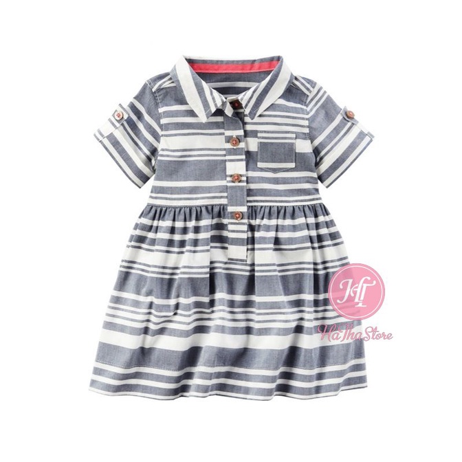 Dress / Đầm thun Carter cho bé gái (Dòng nhỏ 3-13kg)