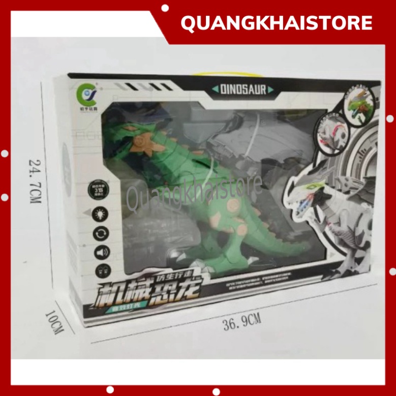 Khủng Long Robot Phun Khói - Lửa Điện Sử Dụng Pin