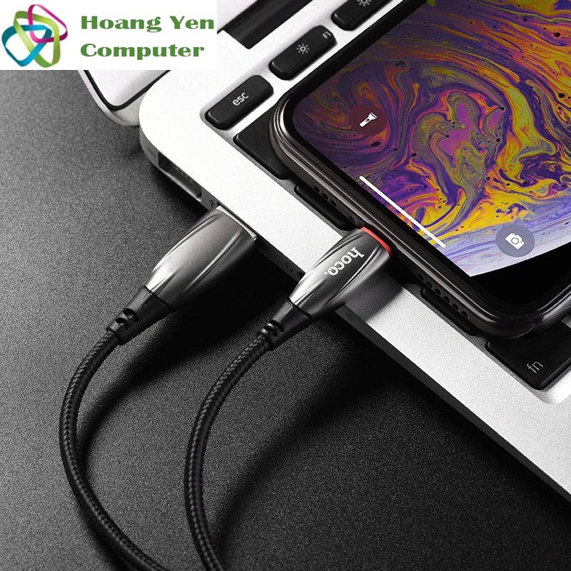 Cáp Sạc TYPE C Hoco U71 Cho Android Dây Dù 1.2M - BH 1 Năm Chính Hãng (MÀU SẮC NGẪU NHIÊN) - Hoàng Yến Computer