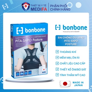 Đai Chống Gù Lưng Bonbone Pita Sapo Posture Chất Liệu Cao Cấp, Mỏng Nhẹ, Thoáng Khí | Xuất Xứ Nhật Bản