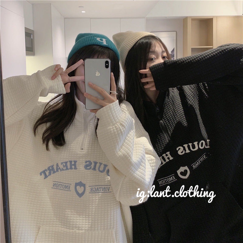 áo nỉ xốp khoá tăm chữ nổi xanh | BigBuy360 - bigbuy360.vn