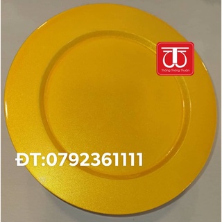 Mâm gỗ sơn mài  đẹp màu vàng và đỏ nhiều kích thước