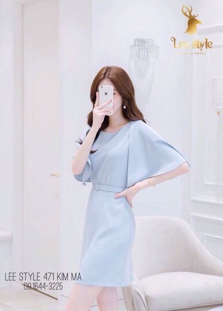 Đầm dự tiệc Shara kem belt sang trọng - nhiều size và màu, form dáng chuẩn thích hợp mặc đi làm, dự tiệc