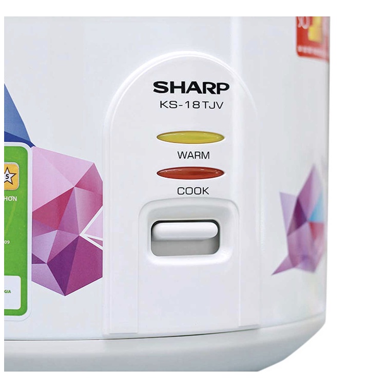 Nồi cơm điện Sharp 1.8 lít KS-18TJV Hàng chính hãng,100% mới