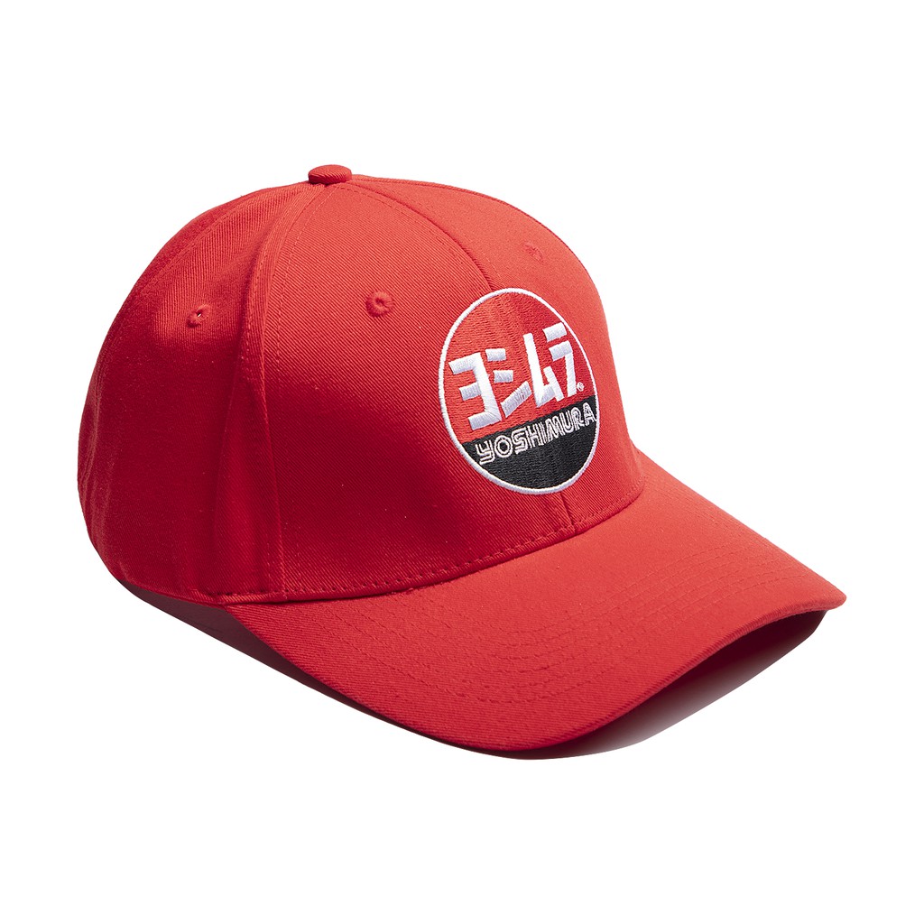 Nón lưỡi trai YOSHIMURA màu đỏ - Logo thêu tròn
