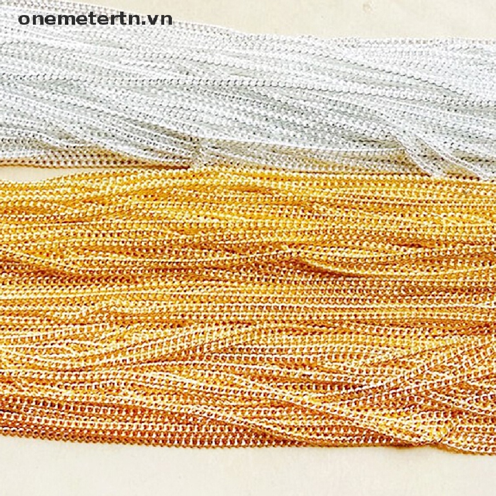 Onemetertn Cuộn Dây Kim Loại Dán Trang Trí Móng Tay 1m