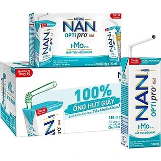 1 thùng 24 hộp sữa nước pha sẵn nan optipro 4 - 185ml