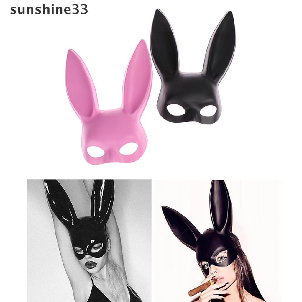 1 Mặt Nạ Hóa Trang Hình Thỏ Bằng PVC Gợi Cảm Cho Nữ