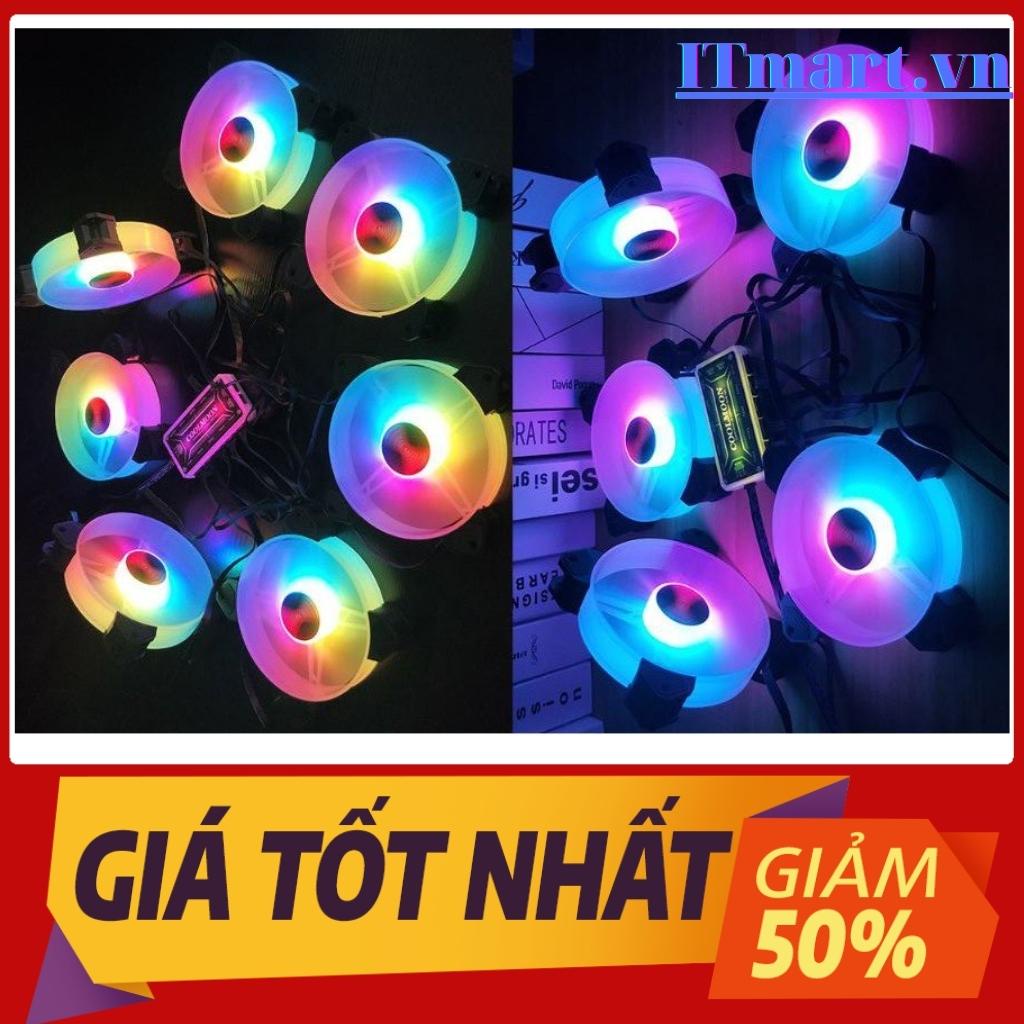 Quạt Tản Nhiệt, Fan Led RGB Coolmoon Y1 - Đồng Bộ Hub Coolmoon