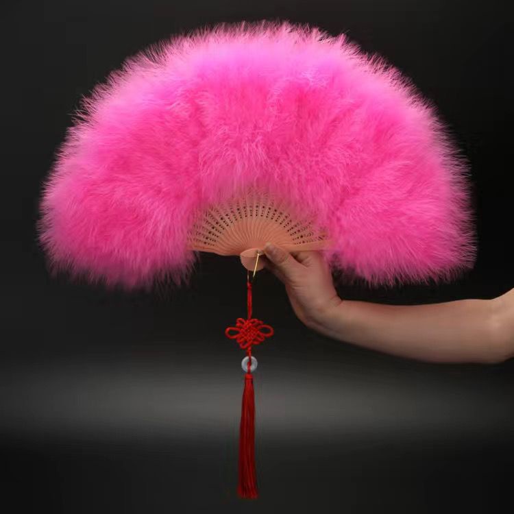 Quạt lông vũ cosplay 2 mặt mềm mại và sang chảnh, đạo cụ chụp ảnh, phụ kiện chụp ảnh hóa trang quý phái