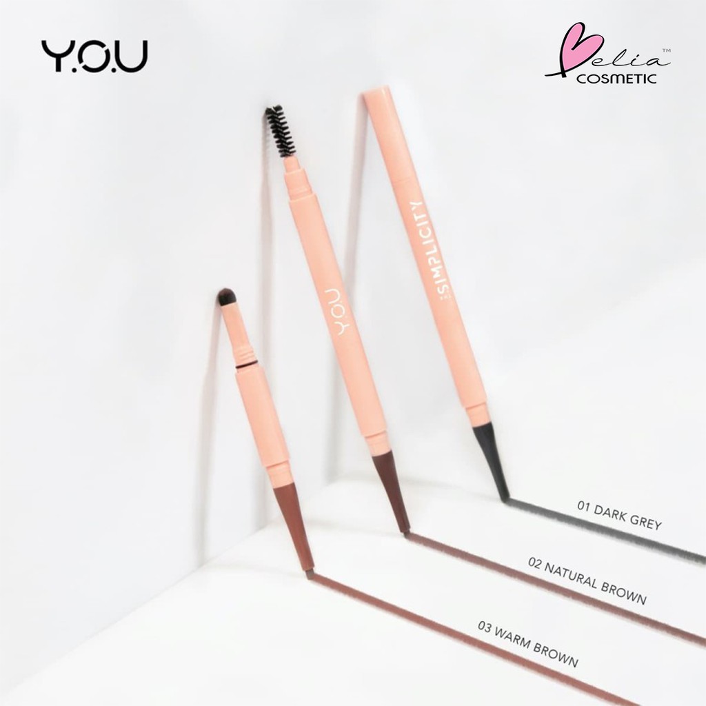 (hàng Mới Về) Bút Kẻ Lông Mày Đơn Giản 0.16 Gr + 0.45 Gr | Y.o.u | BigBuy360 - bigbuy360.vn