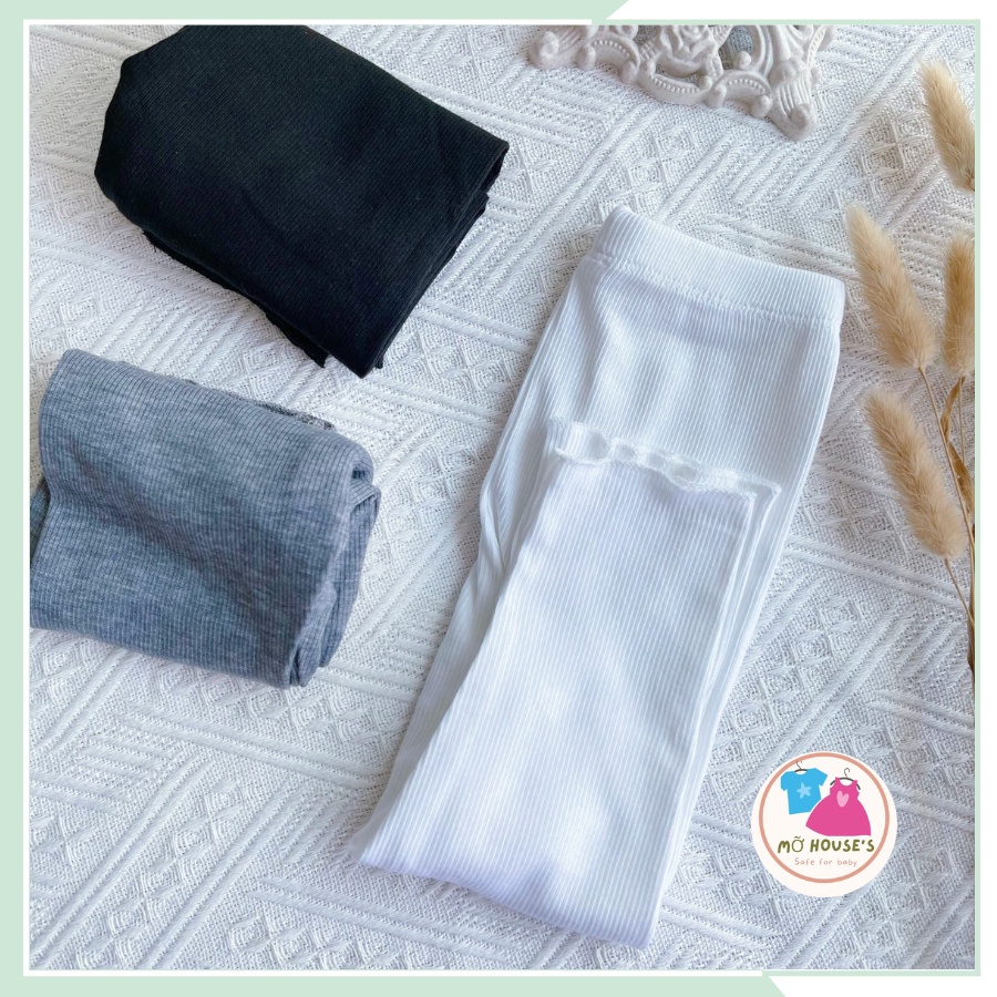 Quần legging cotton tăm, quần giữ nhiệt cho bé gái từ 10kg đến 20kg QLG02