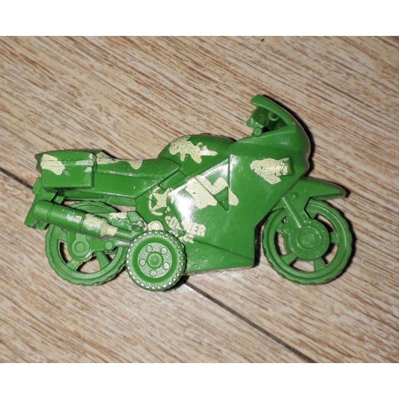 Một chiếc xe mô tô hoặc ô tô mini policee bằng nhựa chạy chớn rất đẹp