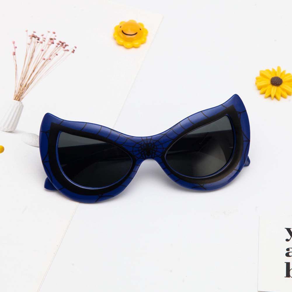 Kính Mát Họa Tiết Hoạt Hình Spiderman Chống Tia UV400 Dành Cho Bé Gái