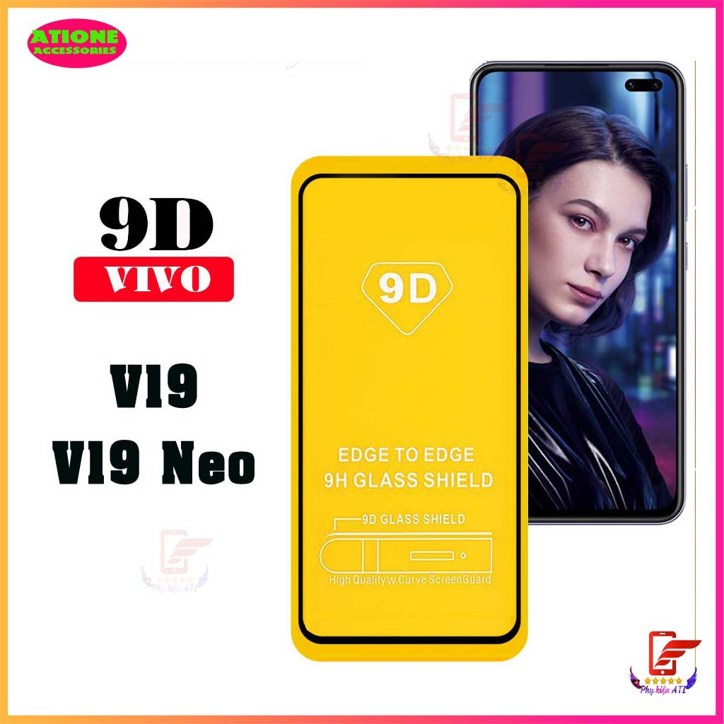 Kính cường lực ViVo V19 Neo/ V19- Full màn hình và trong suốt-Độ cứng 9H