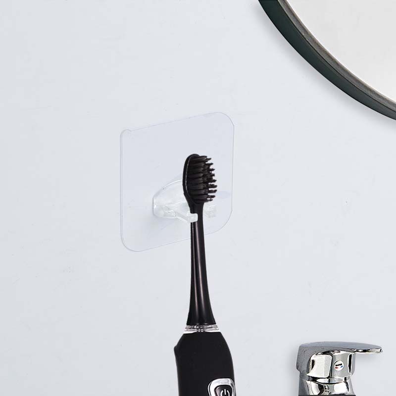 Giá đỡ bàn chải đánh răng dán tường trong suốt tiện dụng