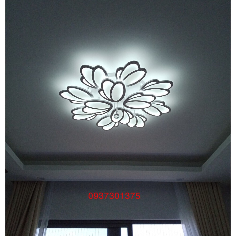 Đèn Led ốp Trần Trang Trí Phòng Khách,Có Điều Khiển 3 Chế Độ Sáng,Bảo Hành 2 Năm