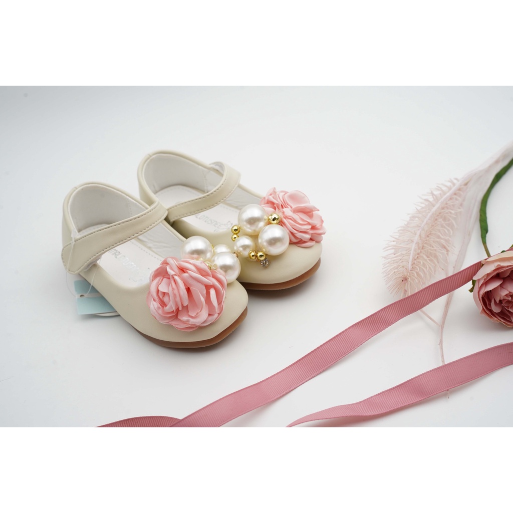 Giày công chúa biểu diễn hoa hồng đính ngọc cho bé gái size [19-35]